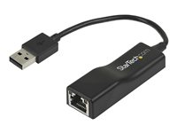 StarTech.com Adaptateur réseau USB 2.0 vers Ethernet - 10/100 Mb/s - Convertisseur / Dongle USB vers RJ45 - Mâle / Femelle - Noir - Adaptateur réseau - USB 2.0 - 10/100 Ethernet - noir USB2100