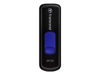 Transcend JetFlash 500 - Clé USB - 64 Go - USB 2.0 - bleu marine TS64GJF500