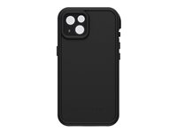 LifeProof FRE - Étui de protection étanche pour téléphone portable - compatibilité avec MagSafe - 60 % de plastique recyclé - noir - pour Apple iPhone 13 77-85527