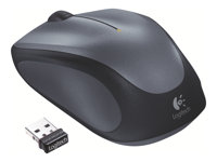 Logitech M235 - Souris - pour droitiers - optique - sans fil - 2.4 GHz - récepteur sans fil USB - gris 910-002201