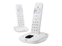 Doro Comfort 1015 duo - Téléphone sans fil - système de répondeur avec ID d'appelant/appel en instance - DECTGAP - blanc + combiné supplémentaire 6050