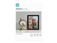 HP Advanced Glossy Photo Paper - Brillant - A4 (210 x 297 mm) - 250 g/m² - 25 feuille(s) papier photo - pour ENVY 50XX; Officejet 52XX, 80XX; Photosmart B110, Wireless B110 Q5456A