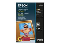 Epson - Brillant - 102 x 152 mm - 200 g/m² - 20 feuille(s) papier photo - pour EcoTank ET-2850, 2851, 2856, 4850; EcoTank Photo ET-8500; EcoTank Pro ET-5800 C13S042546