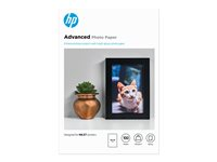 HP Advanced Glossy Photo Paper - Brillant - 100 x 150 mm - 250 g/m² - 100 feuille(s) papier photo - pour ENVY 50XX, 76XX; ENVY Inspire 7920; Officejet 52XX, 80XX; Photosmart B110, Wireless B110 Q8692A
