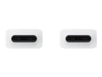 Samsung EP-DX510 - Câble USB - 24 pin USB-C (M) pour 24 pin USB-C (M) - USB 2.0 - 5 A - 1.8 m - blanc EP-DX510JWEGEU