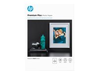 HP Premium Plus Photo Paper - Brillant - A4 (210 x 297 mm) - 300 g/m² - 20 feuille(s) papier photo - pour Officejet 52XX, 6000, 6000 E609, 68XX, 7000 E809, 80XX; Photosmart B110, Wireless B110 CR672A