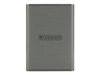 Transcend ESD360C - SSD - 1 To - externe (portable) - USB 3.2 Gen 2x2 (USB-C connecteur) - AES 256 bits - gris TS1TESD360C