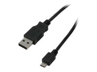 MCL Samar - Câble USB - Micro-USB Type B à 5 broches (M) pour USB à 9 broches Type A (M) - 1 m MC922AHBO-1M