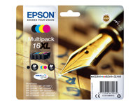 Epson 16XL Multipack - Pack de 4 - XL - noir, jaune, cyan, magenta - original - blister - cartouche d'encre - pour WorkForce WF-2010, 2510, 2520, 2530, 2540, 2630, 2650, 2660, 2750, 2760 C13T16364012
