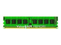 Kingston ValueRAM - DDR3 - module - 4 Go - DIMM 240 broches - 1333 MHz / PC3-10600 - CL9 - 1.5 V - mémoire sans tampon - non ECC KVR13N9S8H/4