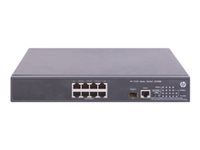 HPE 5120 8G PoE+ (180W) SI - Commutateur - Géré - 8 x 10/100/1000 (PoE+) + 1 x Gigabit SFP - Montable sur rack - PoE+ (180 W) JG309B