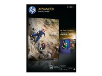 HP Advanced Glossy Photo Paper - Brillant - A4 (210 x 297 mm) 50 feuille(s) papier photo - pour Deskjet 2622; ENVY 50XX, 76XX; Officejet 52XX, 80XX; Photosmart B110, Wireless B110 Q8698A