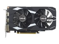 ASUS Dual GeForce GTX 1650 4GB EVO - OC Edition - carte graphique - GF GTX 1650 - 4 Go GDDR6 - PCIe 3.0 - DVI, HDMI, DisplayPort - noir, argent - boîte 90YV0EZD-M0NA00