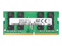 HP - DDR4 - module - 8 Go - SO DIMM 260 broches - 2666 MHz / PC4-21300 - 1.2 V - mémoire sans tampon - non ECC - promo - pour Elite Slice, Slice for Meeting Rooms G2, Slice G2; EliteDesk 705 G4 (SO-DIMM), 705 G5 (SO-DIMM), 800 G4 (SO-DIMM), 800 G5 (SO-DIMM); EliteOne 1000 G1, 1000 G2, 800 G4, 800 G5, 800 G6; ProDesk 400 G5 (SO-DIMM), 405 G4 (SO-DIMM), 600 G4 (SO-DIMM); ProOne 400 G4, 400 G6, 440 G5, 440 G6, 600 G5 3TK88AT