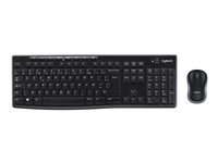 Logitech Wireless Combo MK270 - Ensemble clavier et souris - sans fil - 2.4 GHz - français 920-004510