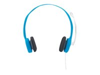 Logitech Stereo Headset H150 - Micro-casque - sur-oreille - filaire - myrtille 981-000368