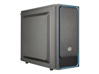 Cooler Master MasterBox E500L - Tour - micro ATX - pas d'alimentation (ATX) - Noir avec des finitions argent - USB/Audio MCB-E500L-KN5N-S02