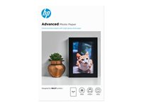 HP Advanced Glossy Photo Paper - Brillant - 100 x 150 mm - 250 g/m² - 25 feuille(s) papier photo - pour ENVY Inspire 7255, 79XX; Officejet 80XX; Photosmart B110; Smart Tank Plus 55X Q8691A