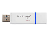 Kingston DataTraveler G4 - Clé USB - 16 Go - USB 3.0 - bleu DTIG4/16GB