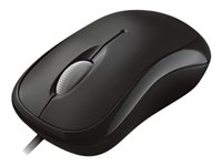 Microsoft Basic Optical Mouse for Business - Souris - droitiers et gauchers - optique - 3 boutons - filaire - PS/2, USB - noir 4YH-00007