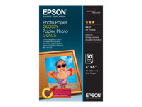 Epson - Brillant - 102 x 152 mm - 200 g/m² - 50 feuille(s) papier photo - pour EcoTank ET-2850, 2851, 2856, 4850; EcoTank Photo ET-8500; EcoTank Pro ET-5800 C13S042547