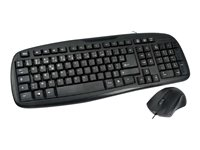 MCL Samar ACK-2012/N - Ensemble clavier et souris - USB - AZERTY - Français - noir ACK-2012/N