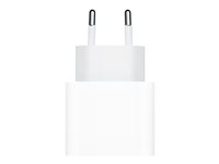 Apple 20W USB-C Power Adapter - Adaptateur secteur - 20 Watt (24 pin USB-C) MHJE3ZM/A