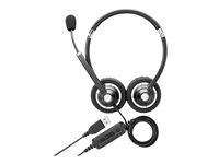 HP UC Wired Headset - Micro-casque - sur-oreille - filaire - pour HP 245 G7, 34X G5; EliteBook x360; Mobile Thin Client mt45; ZBook 15 G6, 17 G6 K7V17AA