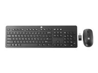 HP Business Slim - Ensemble clavier et souris - sans fil - 2.4 GHz - promo - pour EliteDesk 705 G5, 800 G5; EliteOne 800 G5; ProDesk 600 G5; ProOne 400 G5, 440 G5, 600 G5 N3R88AT#ABF