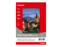 Canon Photo Paper Plus SG-201 - Semi-brillant - A3 (297 x 420 mm) - 260 g/m² - 20 feuille(s) papier photo - pour i6500, 9100, 9950; PIXMA iX4000, iX5000, iX7000, PRO-1, PRO-10, PRO-100 1686B026