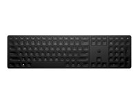 HP 450 - Clavier - programmable - 100 % (taille réelle) - sans fil - 2.4 GHz - Français - noir 4R184AA#ABF