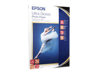 Epson Ultra Glossy Photo Paper - Brillant - A4 (210 x 297 mm) 15 feuille(s) papier photo - pour EcoTank ET-2710, 2711, 2712, 2714, 2715, 2720, 2721, 2726, 2750, 2751, 2756, 4700, 4750 C13S041927