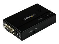 StarTech.com Convertisseur haute résolution VGA vers Composite ou S-Video. - Convertisseur vidéo - VGA - vidéo composite, S-video - noir VGA2VID