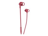 HP 150 - Micro-casque - embout auriculaire - filaire - rouge impératrice - pour OMEN 25L by HP; HP 14, 15; ENVY x360; Pavilion 14, 27; Pavilion Gaming 15; Spectre x360 2AP90AA#ABB