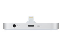 Apple iPhone Lightning Dock - Station d'accueil - argenté(e) - pour iPhone 5, 5c, 5s, 6, 6 Plus, 6s, 6s Plus, SE; iPod touch (5G, 6G) ML8J2ZM/A