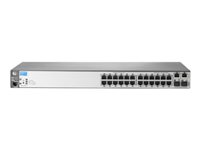 HPE Aruba 2620-24 - Commutateur - C4 - Géré - 24 x 10/100 + 2 x 10/100/1000 + 2 x SFP - de bureau, Montable sur rack J9623A