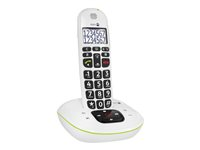 DORO PhoneEasy 115 - Téléphone sans fil - système de répondeur avec ID d'appelant/appel en instance - DECTGAP - blanc 5956