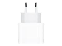 Apple - Adaptateur secteur - 18 Watt (USB-C) - pour 11-inch iPad Pro (1ère génération); 12.9-inch iPad Pro (3ème génération) MU7V2ZM/A