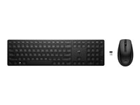 HP 655 - Ensemble clavier et souris - sans fil - 2.4 GHz - Français - noir - pour HP 34; Elite Mobile Thin Client mt645 G7; ZBook Firefly 14 G9; ZBook Fury 16 G9 4R009AA#ABF