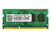 Transcend - DDR3 - module - 1 Go - SO DIMM 204 broches - 1333 MHz / PC3-10600 - CL9 - 1.5 V - mémoire sans tampon - non ECC - pour ASUS G74; Dell Precision M4500, M6500; HP Pavilion dm3; Sony VAIO Z Series VPCZ215 TS128MSK64V3U